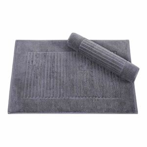4 Classic Turkish Towels Gray Bathroom Floor Mats 100% Turkish Cotton. 30" x 18"